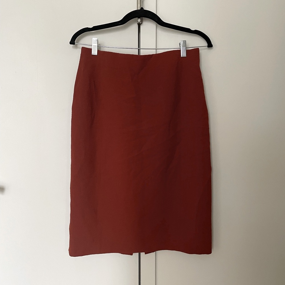 M.m LaFluer the Sadie pencil skirt in rust